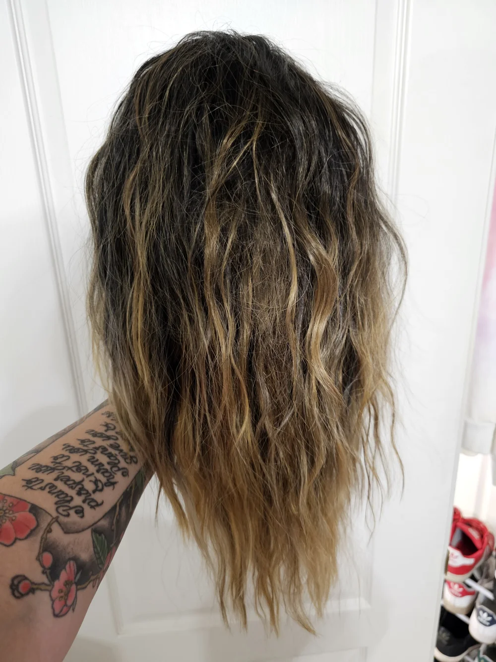 Natural Ombre Brown to Blonde Women's Lace Front Wig